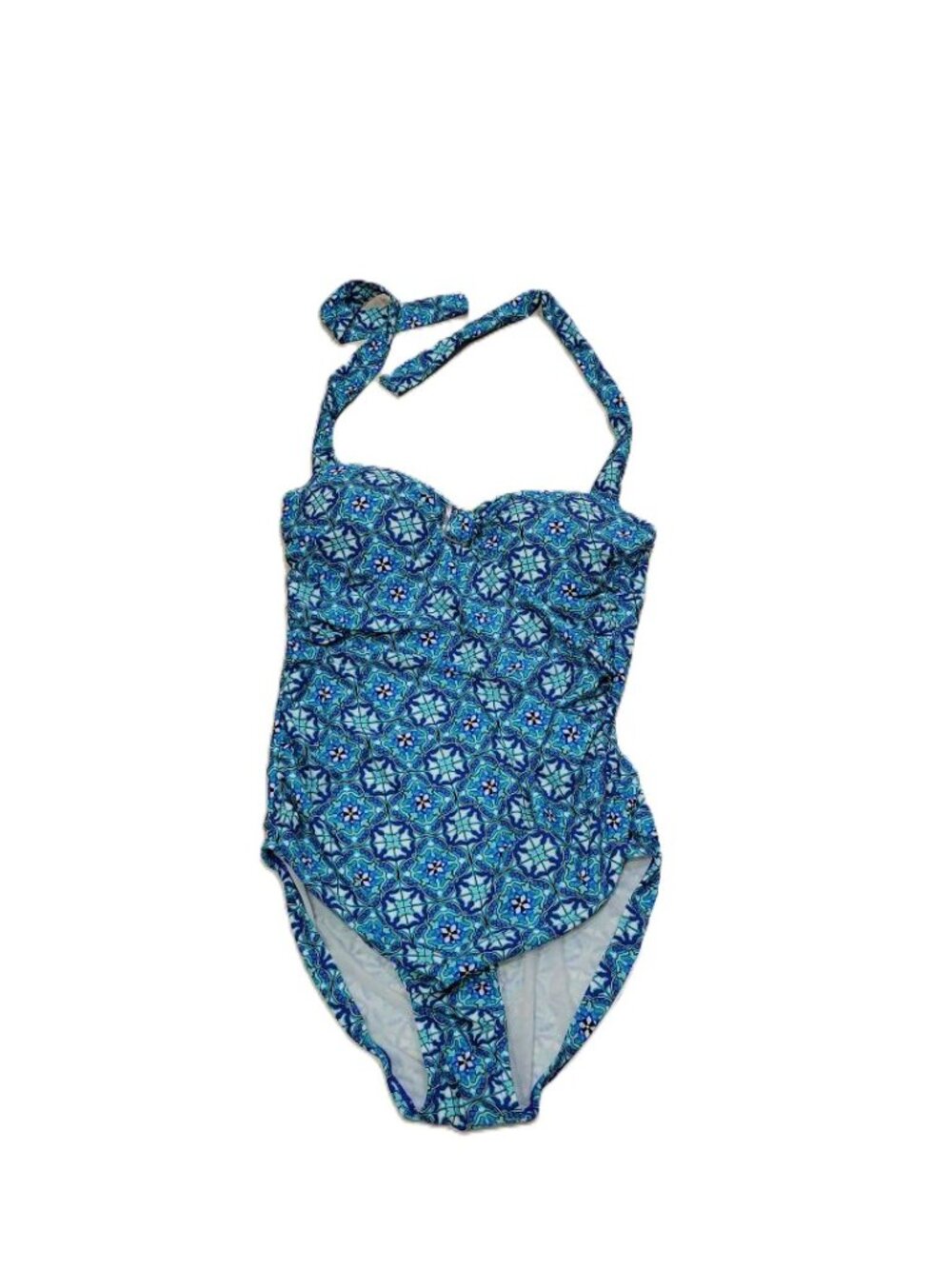 Love Your Assets By Sara Blakely Spanx One Piece Paisley Geometric Swimsuit L